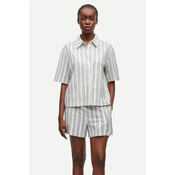 Samsøe Samsøe Sakaja SS Shirt In Jasper Stripe