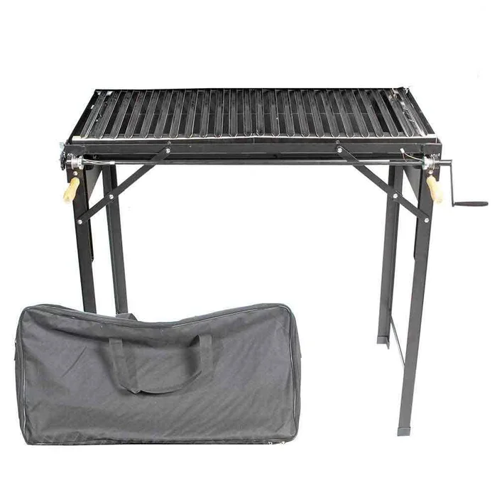 Santa Barbara Chile Roasters CRBBQ-ST Outdoor Portable BBQ Stand Grill with Carrying Case