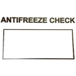 Self Adhesive Sticker – Anti-Freeze Check (50pk)