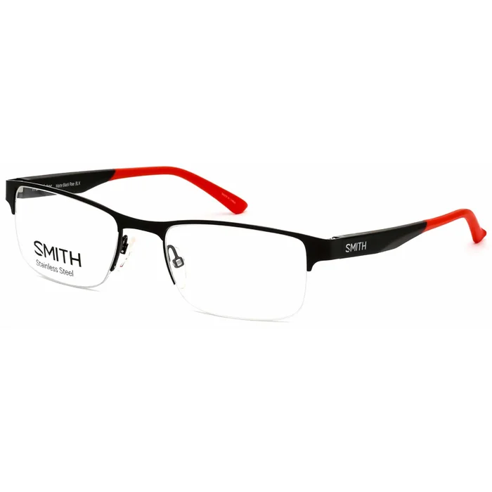 Smith Optics Men’s Eyeglasses – Black Ruthenium/Crystal Red Frame | Transistor 0BLX 00