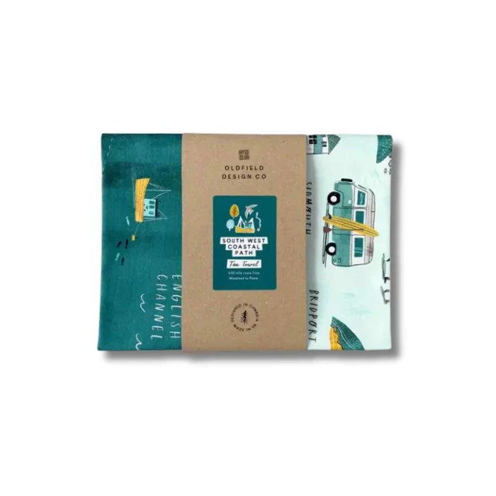 South West Coastal Path Tea Towel