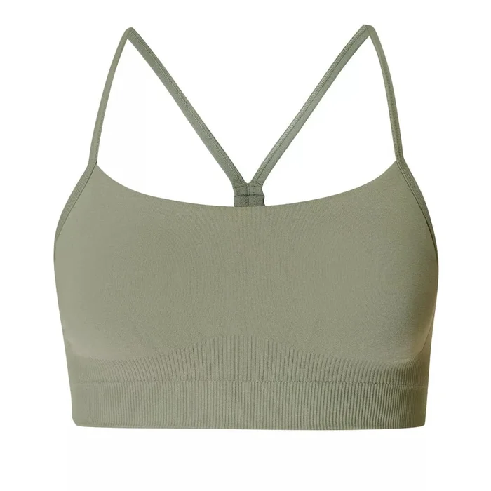 Sweaty Betty Spirit Restored Yoga Bra In Nori Green