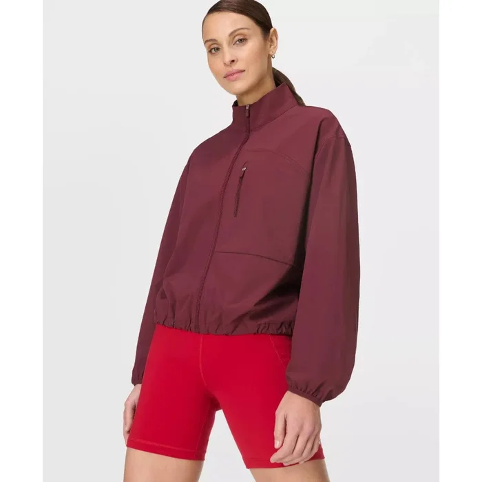 Sweaty Betty Training Shell Jacket In Garnet Red
