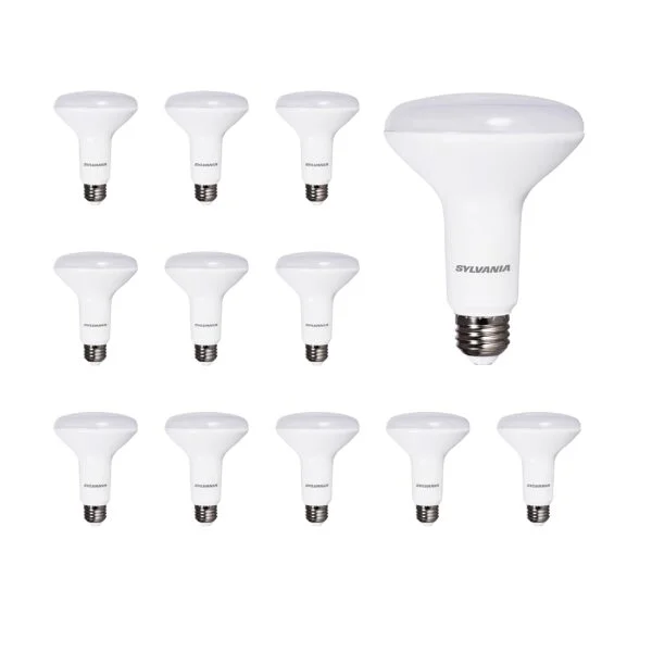Sylvania LED Flood BR30 Light Bulb, 65W = 9W, 650 Lumens, Dimmable, 2700K, Soft White – 12 Pack (41262)