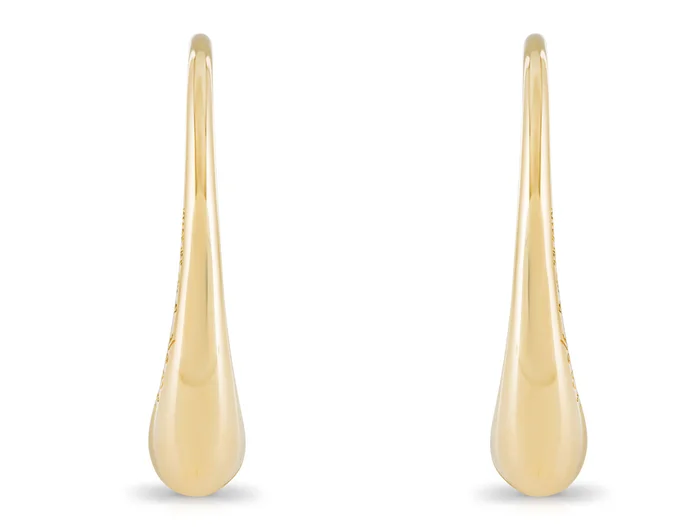 Tiffany & Co Elsa Peretti Tear Drop Earrings 18ct Yellow Gold