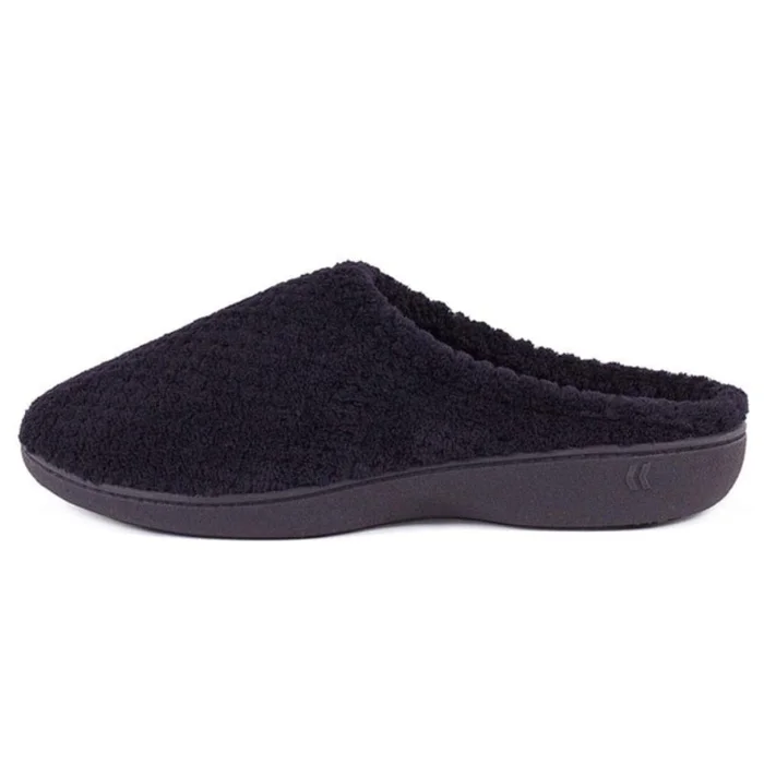 Totes Isotoner® Ladies Popcorn Terry Mule In Black