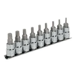 TRX-P Socket Bit Set 9pc 3/8″Sq Drive 50mm Sealey Part No. AK6222