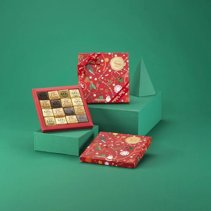 Venchi Red gift box with assorted Mini Blend chocolates 130 g