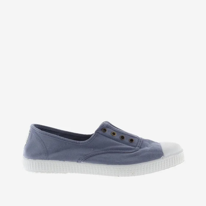 Victoria 1915 Inglesa Drec® Canvas Elastic Plimsoll in Drec Azul