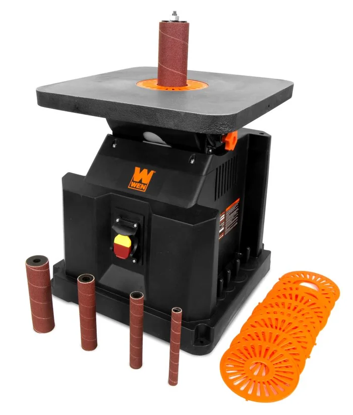 WEN 3.5-Amp Oscillating Spindle Sander with Extra Large Beveling Table Top
