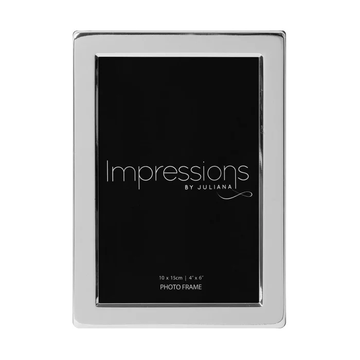 Widdop and Co Impressions Frame Silver Plated Flat Edge 4X6