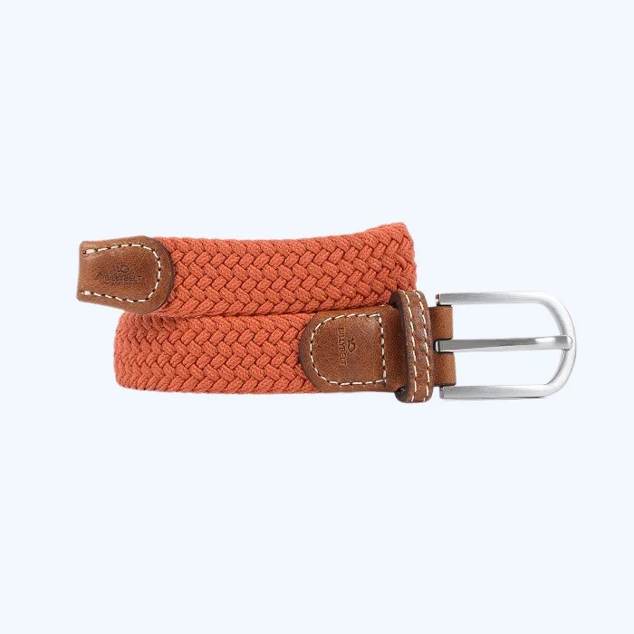 Women Plain Braid Belt Terracotta