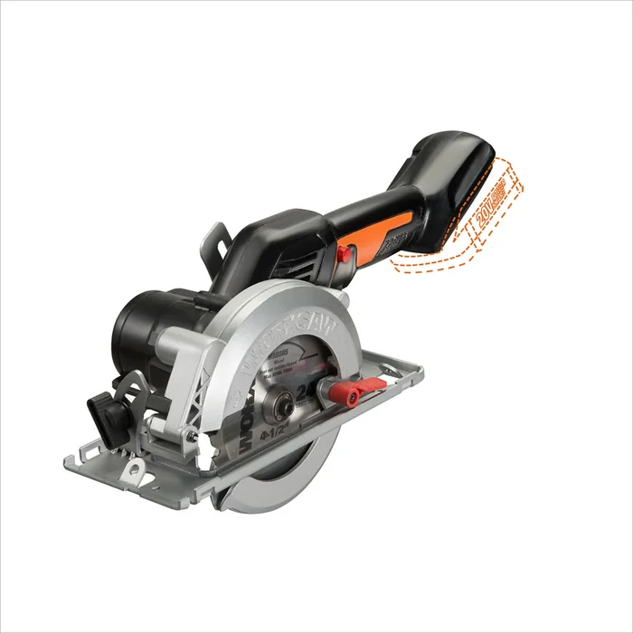 WORX Nitro 20-volt Max 4-1/2-in Cordless Compact Saw Circular Saw